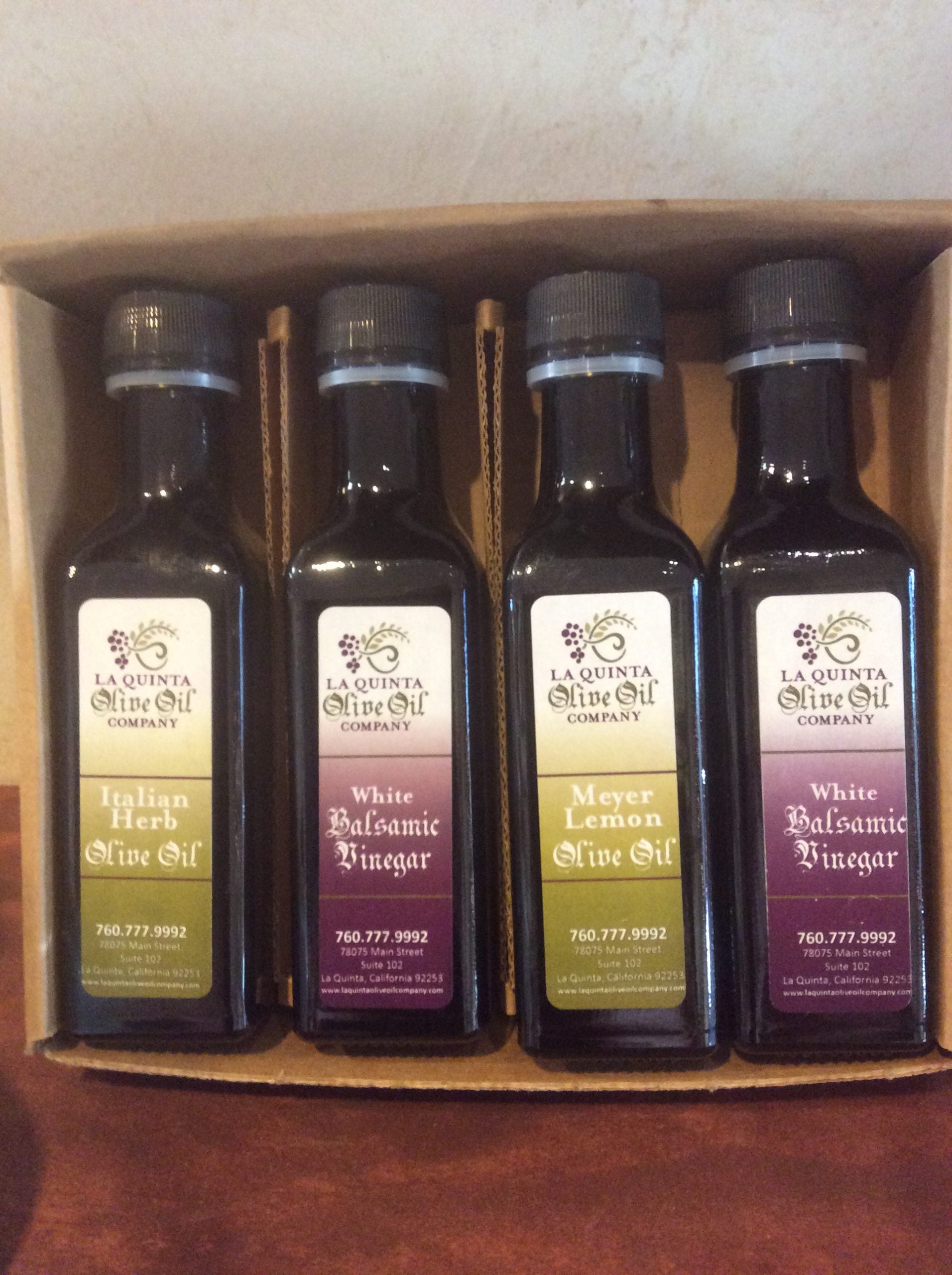 Gift Pack – 4 Bottles olive Oil