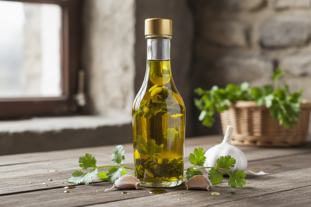 Garlic Cilantro Olive Oil